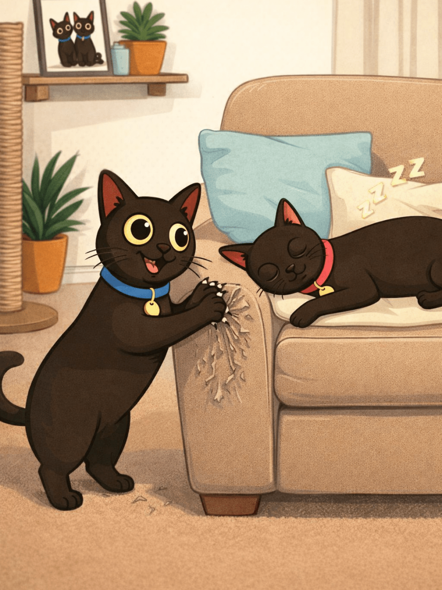 🐾 How to Train Your Cat to Use a Scratching Post (Not Your&nbsp;Sofa)